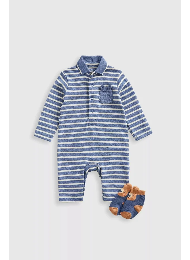 mothercare Polo All-in-One and Socks Set
