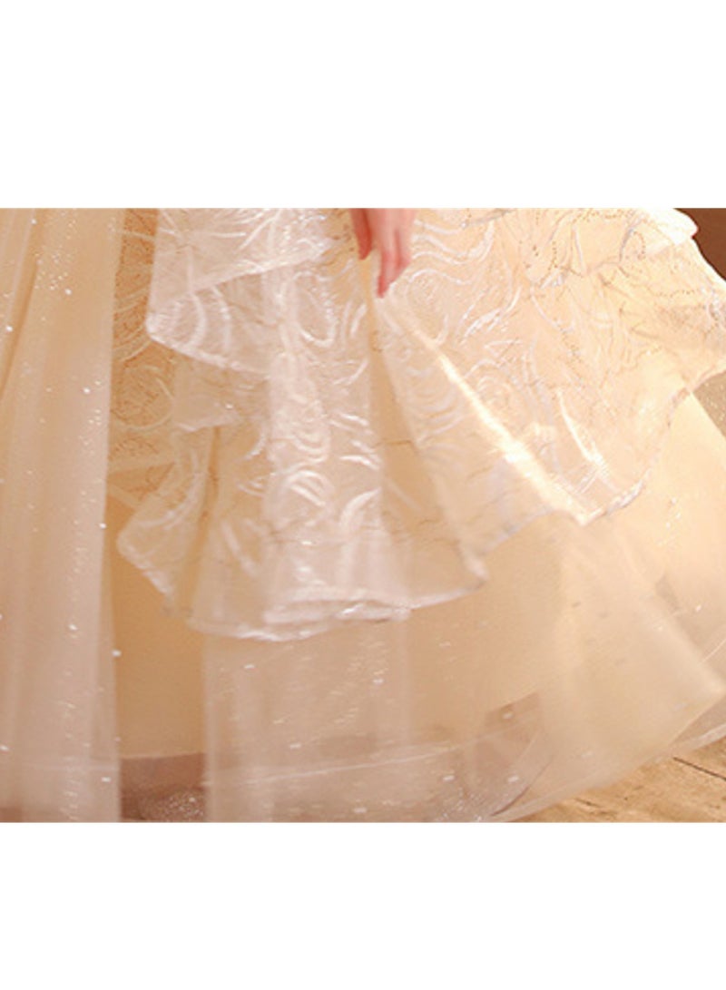 Children's dress new princess dress evening dress little girl performance piano catwalk dress Costumes - Image 3