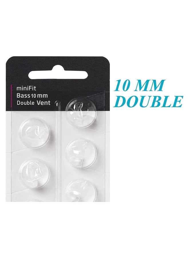 Tingoton Tingoton Hearing Aid Domes for Oticon MiniFit Double Vent Bass Domes: 3 Packs (10mm), Universal Domes for Oticon Hearing Aid Supplies  - Image 3