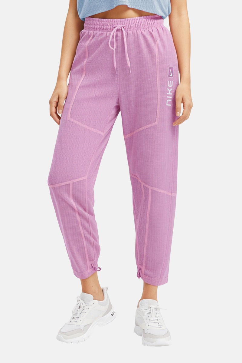 Nike Women Loose Fit Training Track Pants, Purple - Image 1