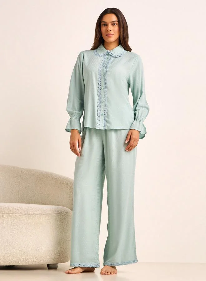 سبلاش فيڤ Pyjama Set Button-Down Shirt & Trousers