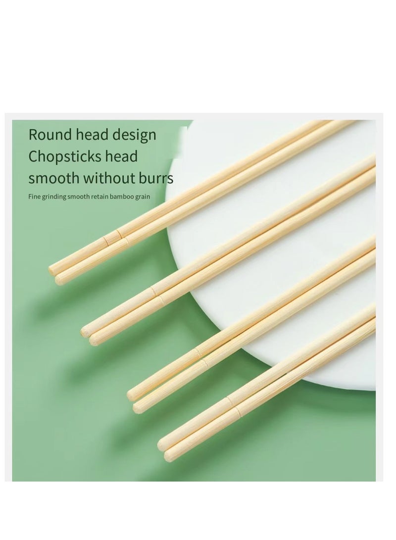 50 Pairs Individually Wrapped Disposable Bamboo Chopsticks 20CM  - Image 2