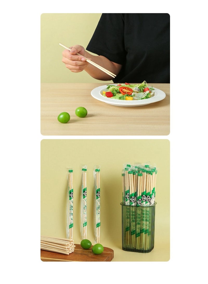 50 Pairs Individually Wrapped Disposable Bamboo Chopsticks 20CM  - Image 5