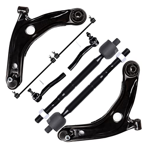 ASAPE 8 PCS Control Arm Ball Joint Tie Rod End Sway Bar End Link Suspension Kit Fit for 2007-2012 for Toyota Yaris - Image 1
