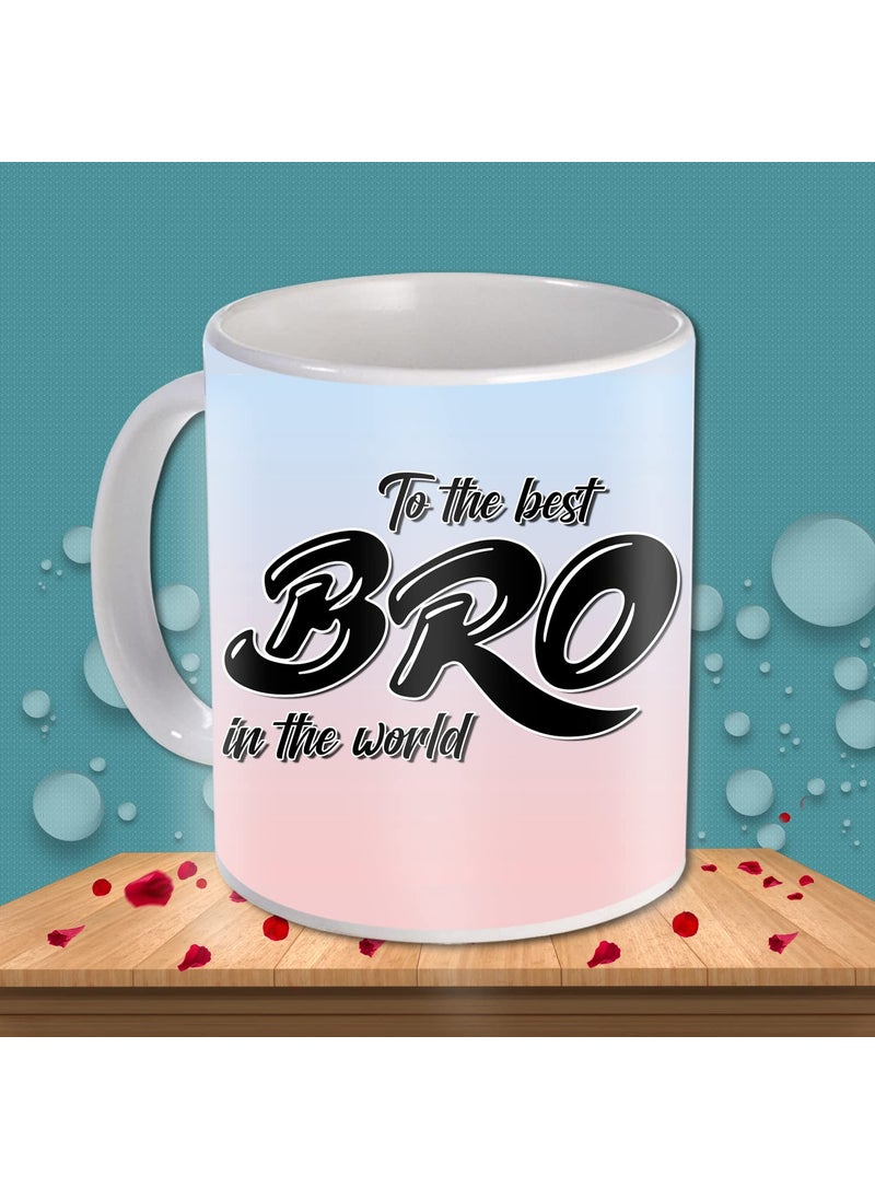 AWANI TRENDS AWANI TRENDS Gift for Brother Rakhi Gift for Brother Printed Coffee Mug Cushion Cover 12X12 inch with Filler Greeting Card Rakhi Rolui Set Combo ATBRO032  - Image 4