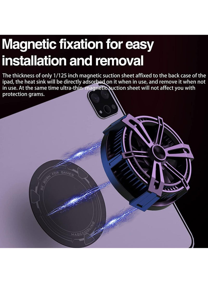 مبرد هاتف محمول لمروحة مبرد ألعاب Magsafe PUBG، مبرد هاتف مغناطيسي متوافق مع سلسلة آيفون 12 ~ 14، مبرد حرارة شبه موصل بدون ضوضاء لنظام iOS وللأندرويد للآيباد والتابلت - Image 3