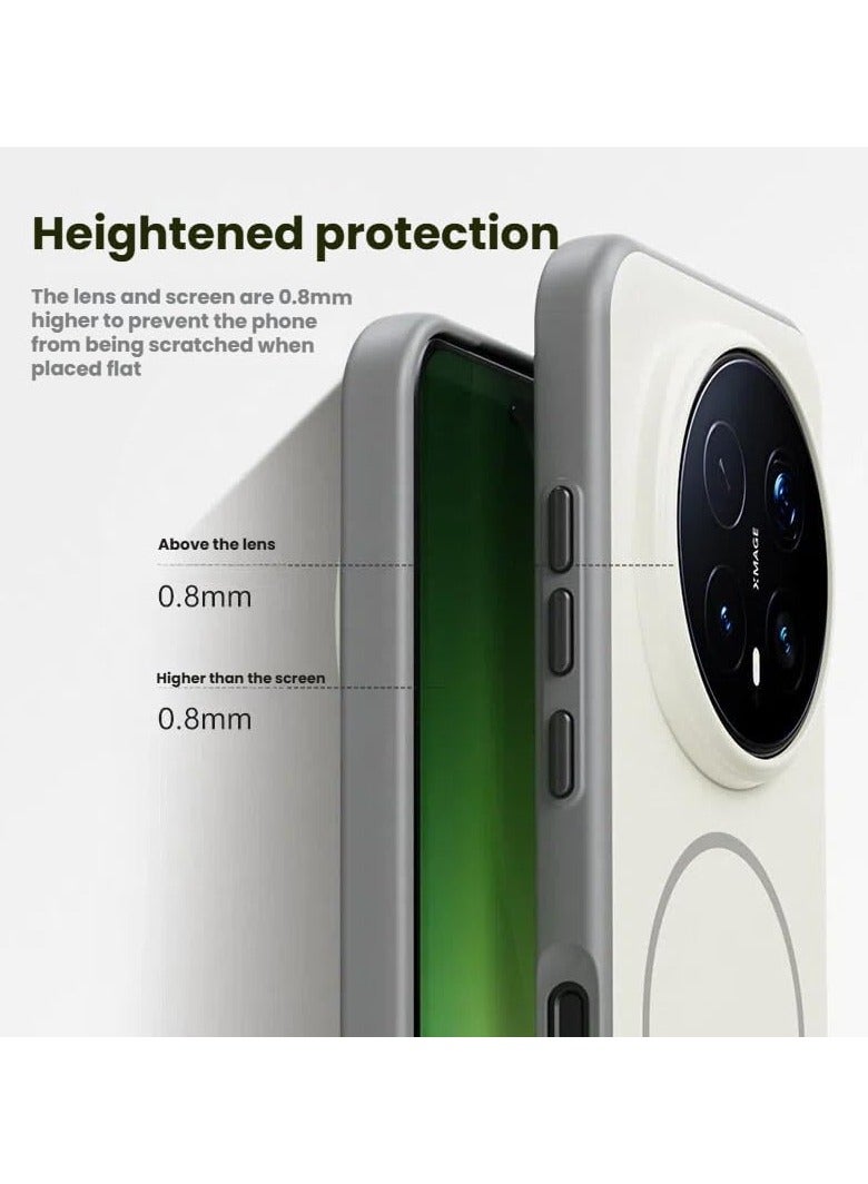 general Magnetic Case Compatible with Honor Magic 8 Pro 5G 【Supports Wireless Charging】 Skin-friendly phone case with anti-fingerprint, anti-yellowing, and shock-resistant back cover - Image 4
