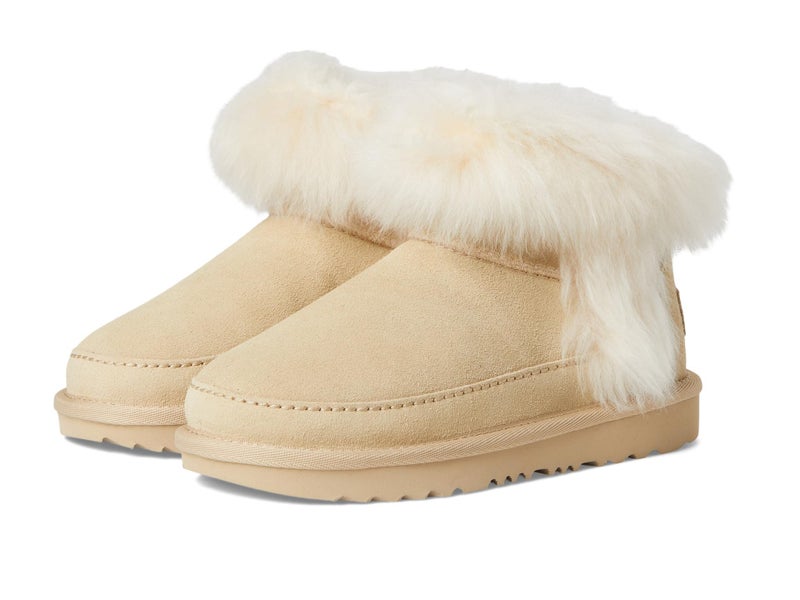 UGG Kids' K Classic Ultra Mini Chalet Boot, Sandcastle, 4 - Image 1