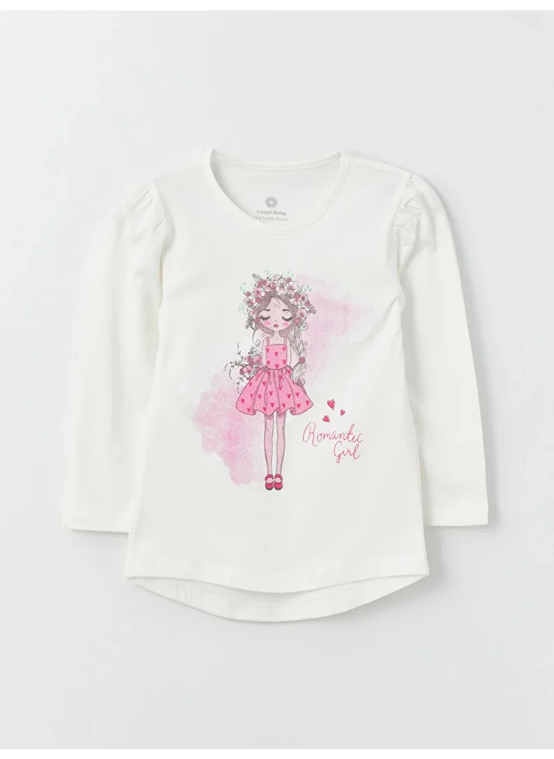 Luggi Baby Long Sleeve Tights Girls Set 1-6 Years Ecru
