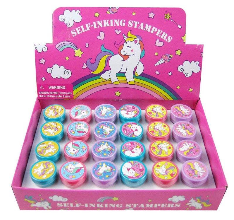 طوابع يونيكورن من Tiny Mills عدد 24 للأطفال