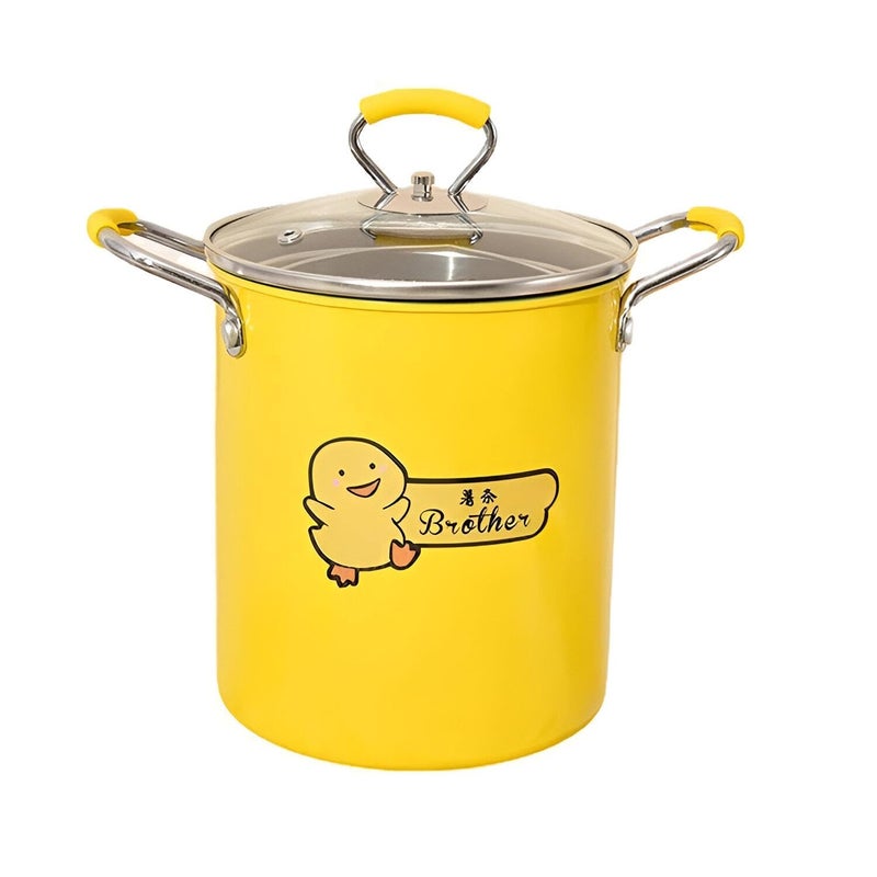 Deep Fryer - 3L Capacity with Tempered Glass Lid and Stainless Steel Handles for Comfortable Cooking and Versatile Uses for Fries and Chicken - Image 3