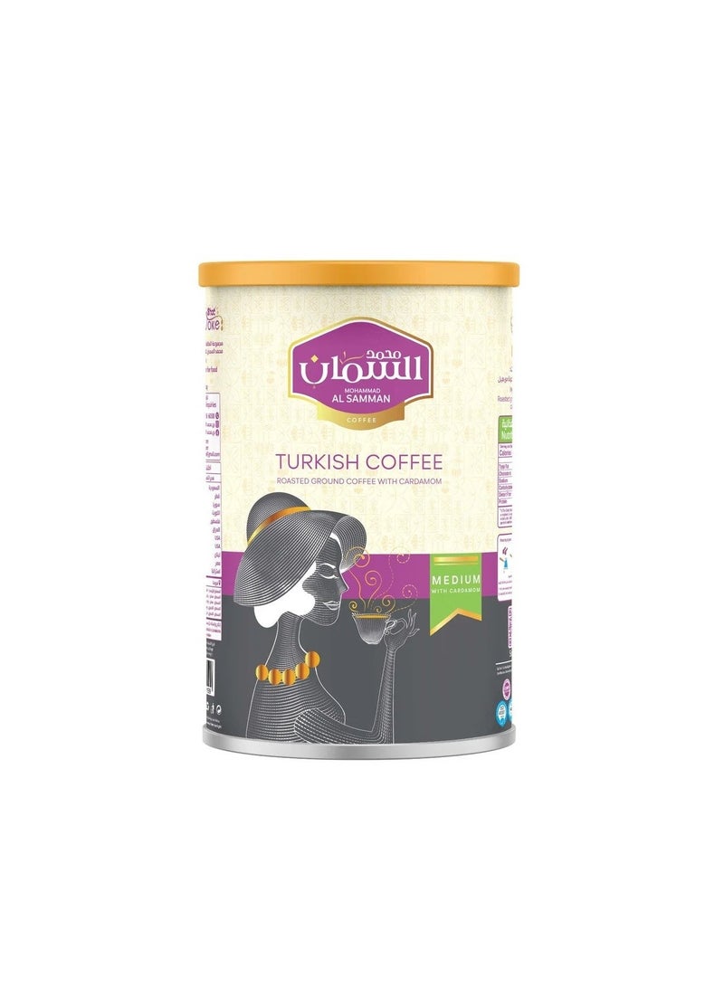 MOHAMMAD AL SAMMAN Premium Turkish Coffee 500g by Mohammad Al Samman Ground Coffee Rich Aroma Smooth Taste - Image 1