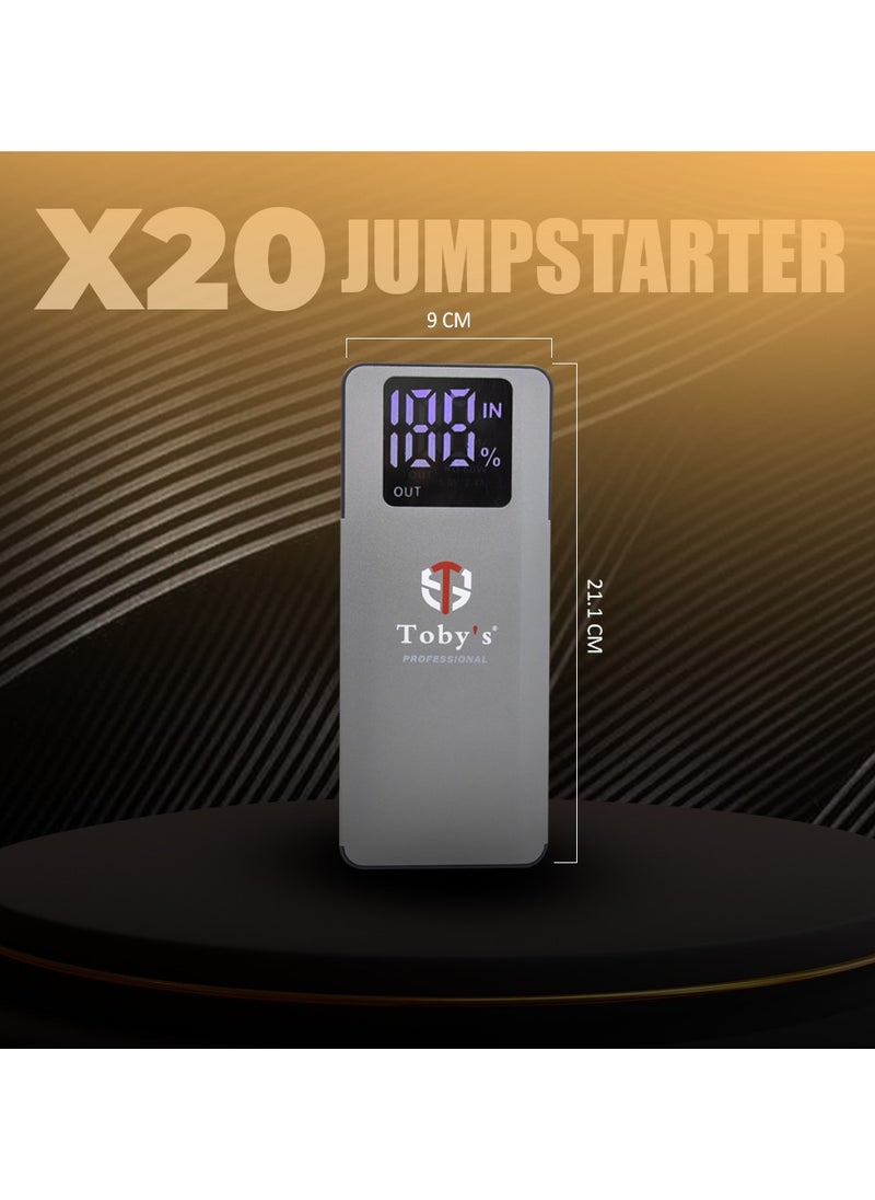 Toby's Toby's X20 Jump Starter For Cars 16000mAh And 59.2WH Power Bank For Electronic Devices  - Image 5