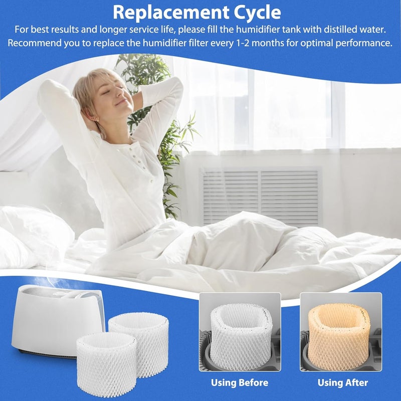 Extolife 2 Pack WF2 Replacement Humidifier Filter for Vicks for Kaz WF2 Humidifier V3100, V3500, V3500N, V3600, V3700, V3800, V3850, V3850JUV, V3900, V3900JUV, VEV320, 3020, ECM-250i, ECM-500, WA-8D - Image 5