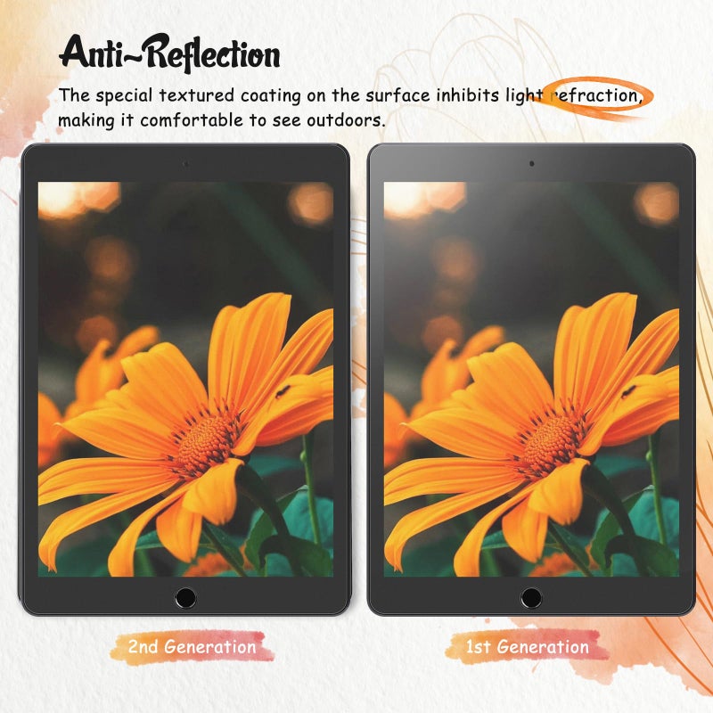 KCT 2 Pack Matte Screen Protector Compatible with iPad Air 3 (2019) /iPad Pro 10.5 (2017) Reduce Reflection, for Drawing, Scratch Resistant and Bubbles Free - Image 5