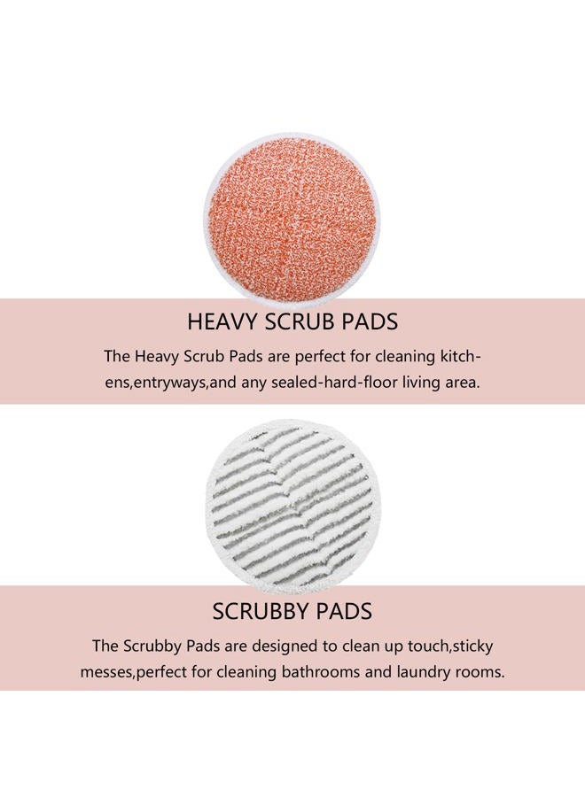 GreeSuit 8 Pack Steam Spin Mop Pads Replacement Set Compatible with Bissell Spinwave 2039A 2124 - Image 2