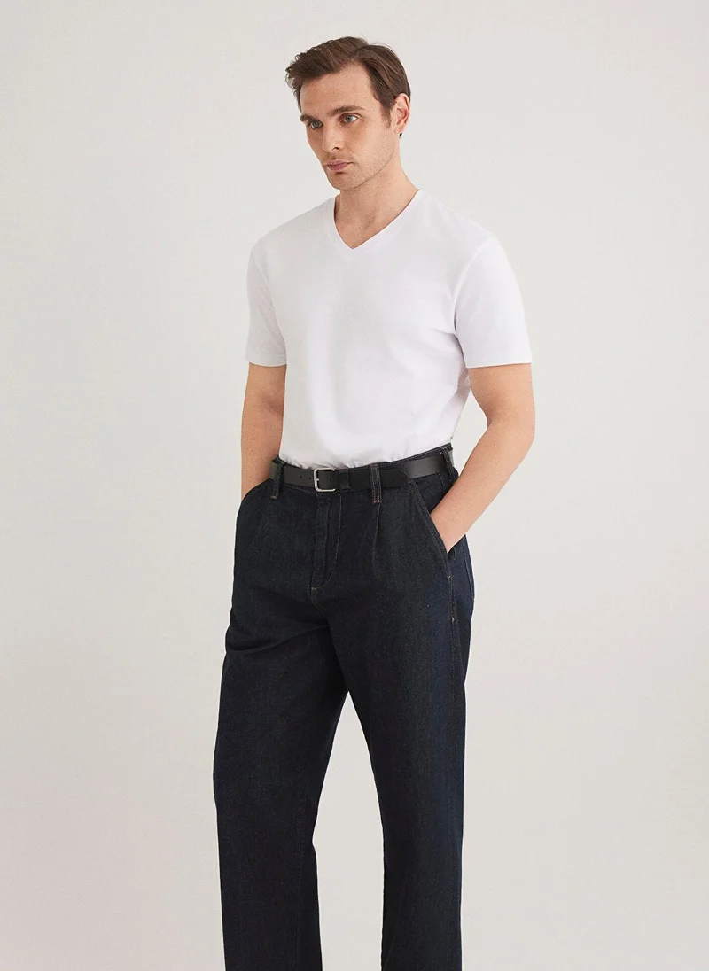 Mavi Stretch V Neck T-shirt