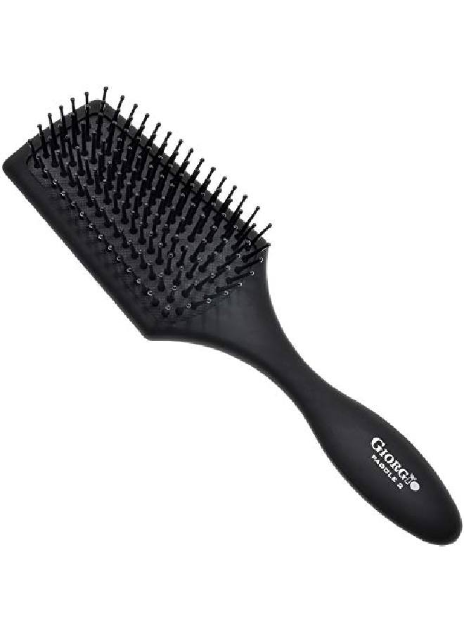 Giorgio Giopd2 Air Cushioned Detangling Paddle Hair Brush With Gentle Ball Tipped Bristles For Effortless Brushing Travel 825 Inches Wet Or Dry Hair Men And Women All Hair Types And Textures - Image 2