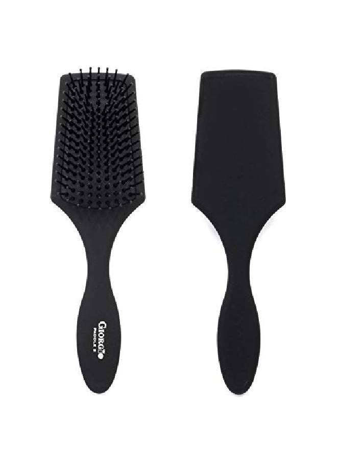 Giorgio Giopd2 Air Cushioned Detangling Paddle Hair Brush With Gentle Ball Tipped Bristles For Effortless Brushing Travel 825 Inches Wet Or Dry Hair Men And Women All Hair Types And Textures - Image 3