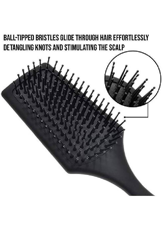 Giorgio Giopd2 Air Cushioned Detangling Paddle Hair Brush With Gentle Ball Tipped Bristles For Effortless Brushing Travel 825 Inches Wet Or Dry Hair Men And Women All Hair Types And Textures - Image 4