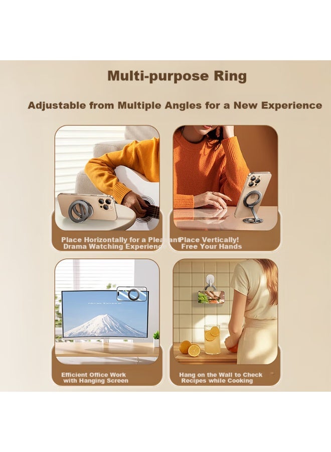 Kovol Magnetic Magsafe Phone Stand, Multi-Functional Pocket Stand For Desktop/Car/Kitchen Watching Shows, Filming, Dashboard Navigation, Compatible With Apple And Android - Image 2