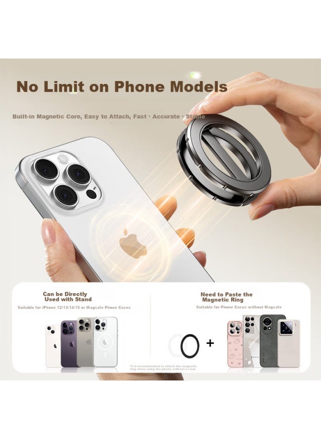 Kovol Magnetic Magsafe Phone Stand, Multi-Functional Pocket Stand For Desktop/Car/Kitchen Watching Shows, Filming, Dashboard Navigation, Compatible With Apple And Android - Image 1