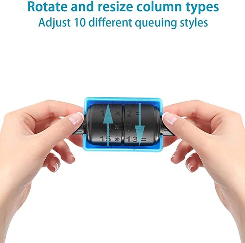 OneNine Math Roller Stamp for Kids, 2pcs Reusable Multiply and Division Seal Arithmetic Artifact Teaching Stamps Within 100 Math Practice Questions Learning Toy for Preschool Kindergarten Home School - Image 3