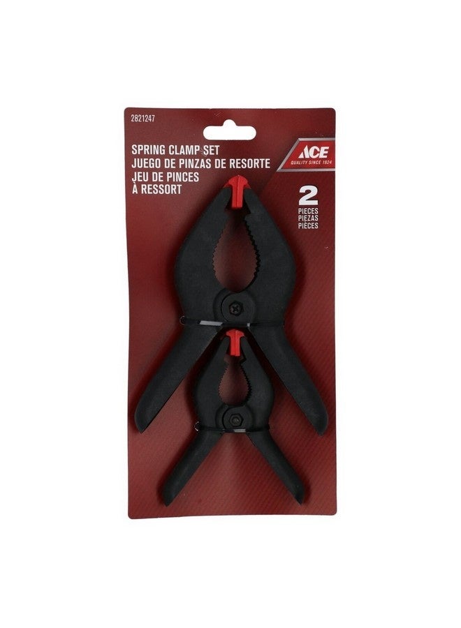 آيس مجموعة ملاقط زنبركية ذات مقبض مريح قطعتين أسود وأحمر 3.6 × 25 × 12.8 سم XM18010633 - Image 1