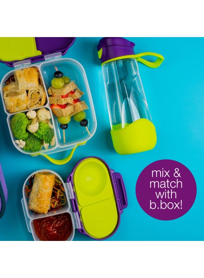 B.Box Sport Spout Drink Bottle for Kids | Easy-Flow Silicone Spout | Leakproof Push Button Lid | Ergonomic Triangle Grip | BPA-Free Tritan™ Water Bottle | 15.2 fl oz | 450ml-Strawberry Shake - Image 5