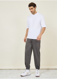 Styli Solid French Terry Relaxed Fit Joggers  - Image 2