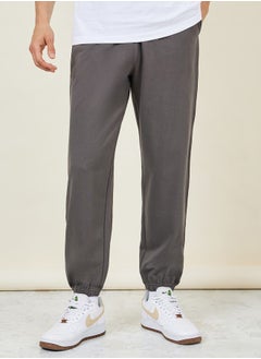 Styli Solid French Terry Relaxed Fit Joggers  - Image 1