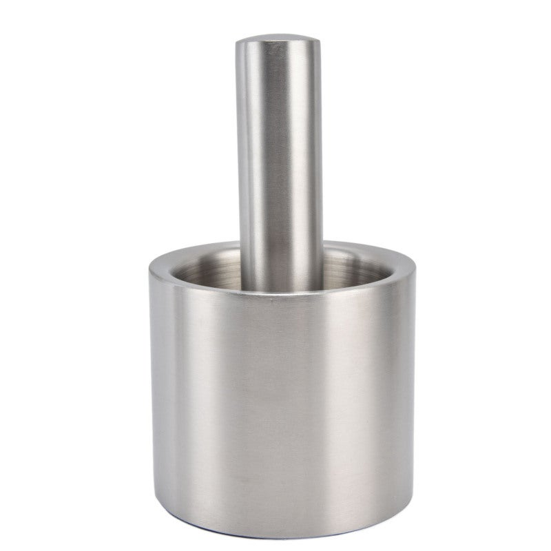 Stainless Steel Mortar Pestle: 304 Stainless Steel Dual Structure - Silent Non-Slip Easy Clean Spice Grinder for Home Kitchen Herb Nut Seasoning Grinding - Image 5