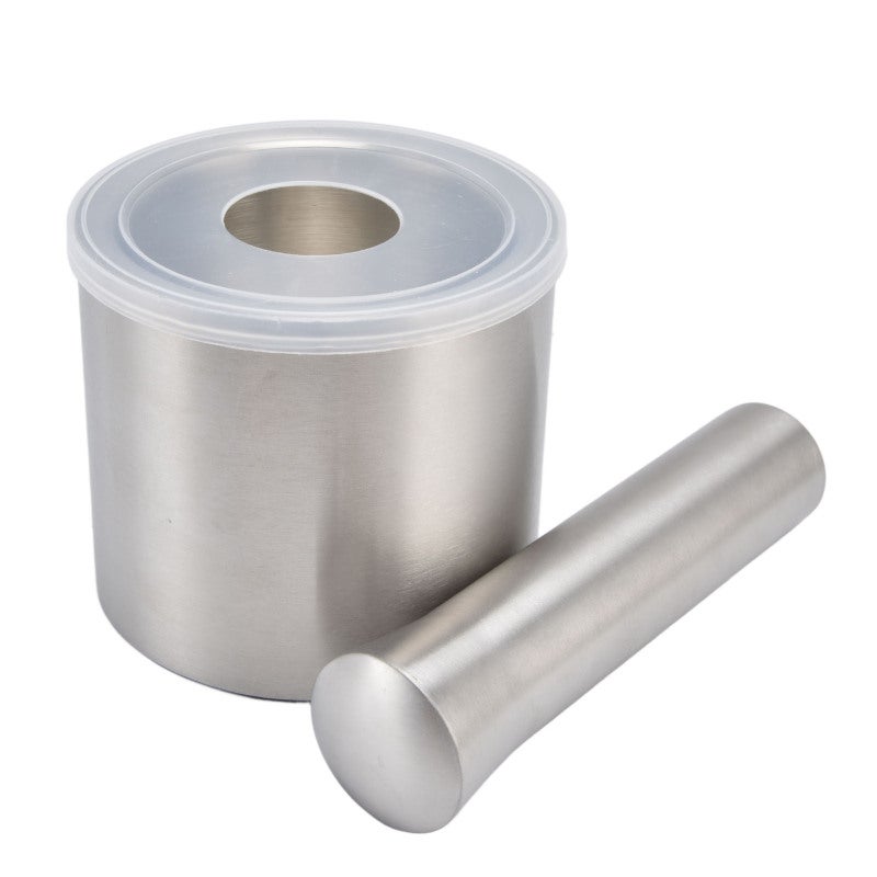 Stainless Steel Mortar Pestle: 304 Stainless Steel Dual Structure - Silent Non-Slip Easy Clean Spice Grinder for Home Kitchen Herb Nut Seasoning Grinding - Image 1