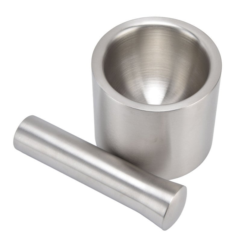 Stainless Steel Mortar Pestle: 304 Stainless Steel Dual Structure - Silent Non-Slip Easy Clean Spice Grinder for Home Kitchen Herb Nut Seasoning Grinding - Image 3