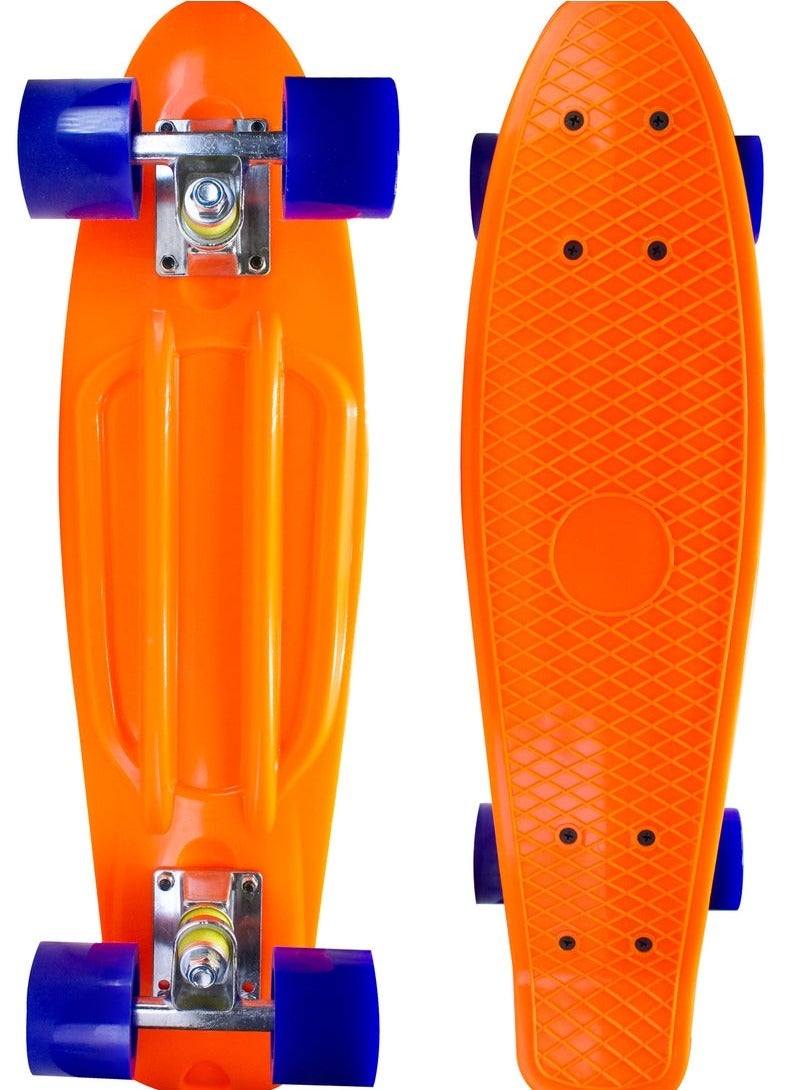 Generic Skateboard with Repair Kits Mini Cruiser for Boys and Girls with  Wheels for Skating Cruising (57cm x 15cm)  - Image 1