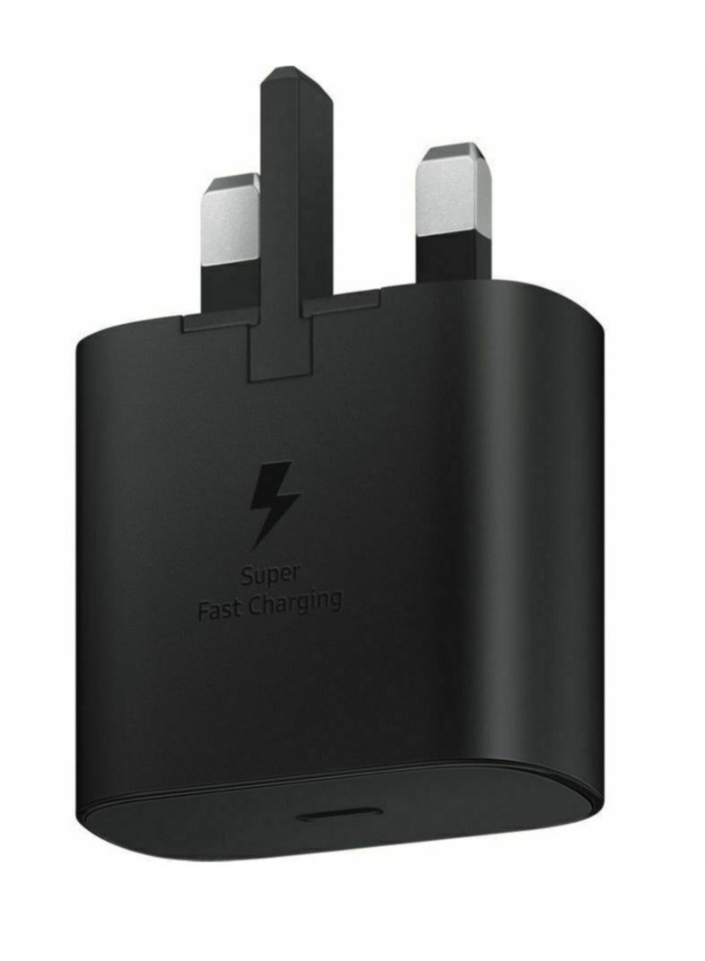 compatible Samsung 45W USB Type C UK Travel Adaptor with Cable, EP-TA845XBEGGB, BlackSamsung Original 45W Fast Charging USB-C Mobile Phone Mains Plug/Wall Charger, Genuine Samsung Charger Compatible w - Image 2