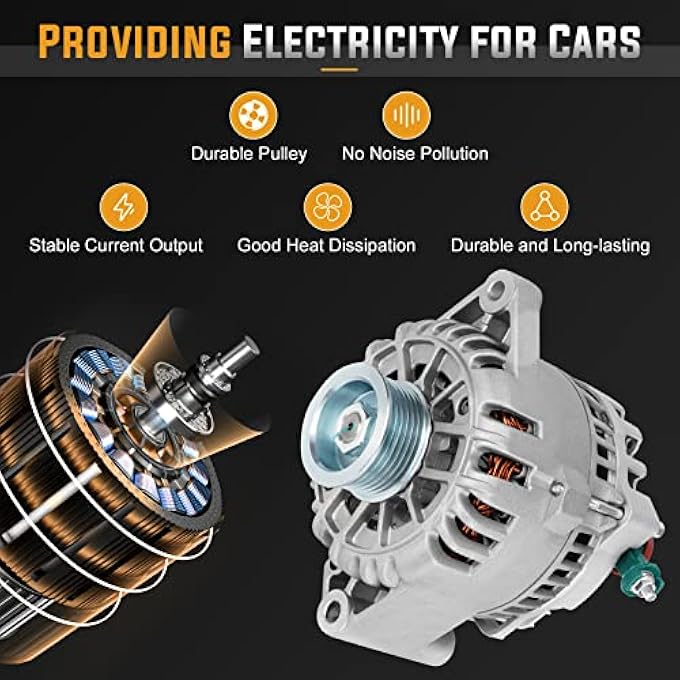 ILONPA Alternator Replacement Compatible with 2002 2003 2004 2005 Mercury Sable, 2002-2005 Ford Taurus Replace AFD0097, 334-2511, 2F1U-10300-DA, 400-14059 - Image 3