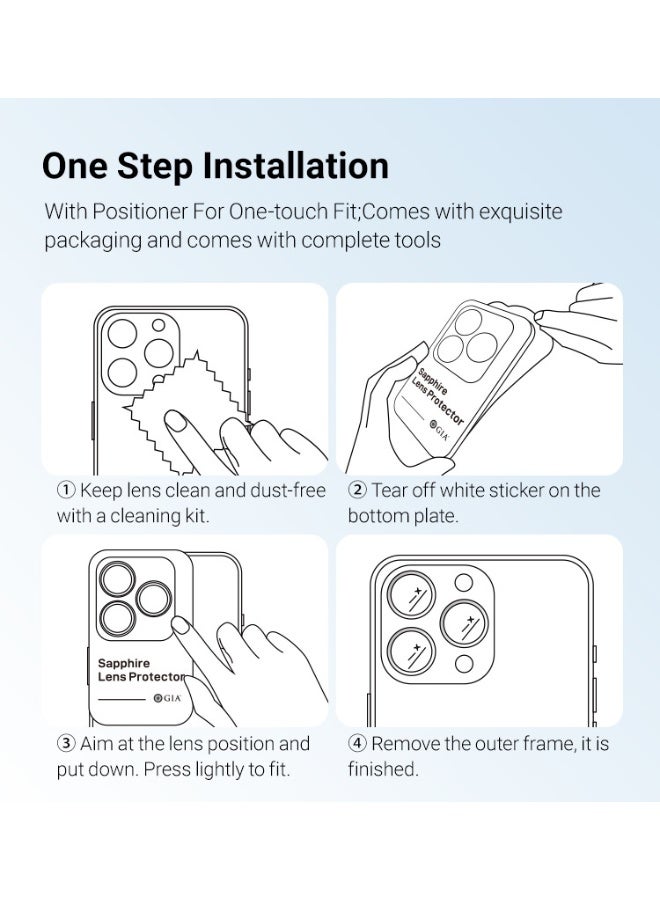 Camera Lens Glass Protector With Ring For iPhone 17 Pro Max/17 Pro - Orange - Image 3