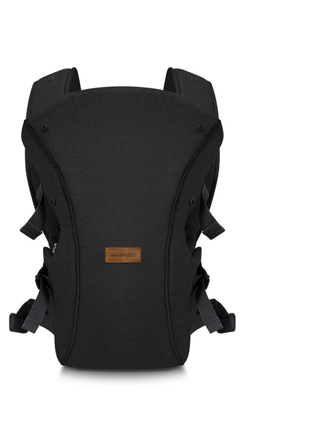 neobreez ATLIX 3-in-1 Baby Carrier for Newborns To Toddler, Head Support, Extra Soft And Ergonomic, Detachable Privacy Hood And Saliva Cotton Bib, Lightweight Front And Back Backpack Infant Carrier, 8-33lbs, 3-15kg  - Image 1