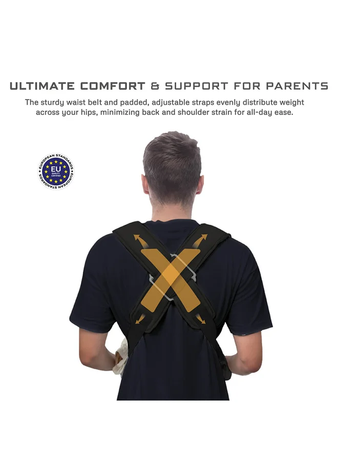neobreez ATLIX 3-in-1 Convertible Adjustable Wrap Baby Carrier for Newborns To Toddler,  Extra Soft&Ergonomic Baby Wrap with Head Support, Detachable Privacy Hood&Saliva Bib, Infant Carrier, 8-33lbs, 3-15kg