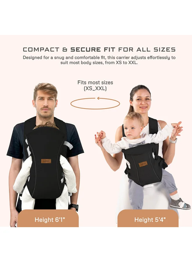 neobreez ATLIX 3-in-1 Convertible Adjustable Wrap Baby Carrier for Newborns To Toddler,  Extra Soft&Ergonomic Baby Wrap with Head Support, Detachable Privacy Hood&Saliva Bib, Infant Carrier, 8-33lbs, 3-15kg