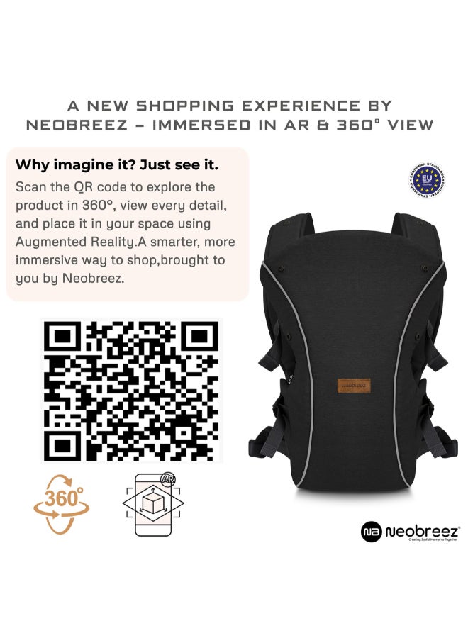 نيوبريز حمالة أطفال قابلة للتحويل والتعديل من أتلِكس بثلاث طرق لحمل الأطفال حديثي الولادة حتى عمر سنتين، مع دعم للرأس وغطاء خصوصية ومنشفة لعاب، لحمل الرضع من . إلى  كجم - Image 2