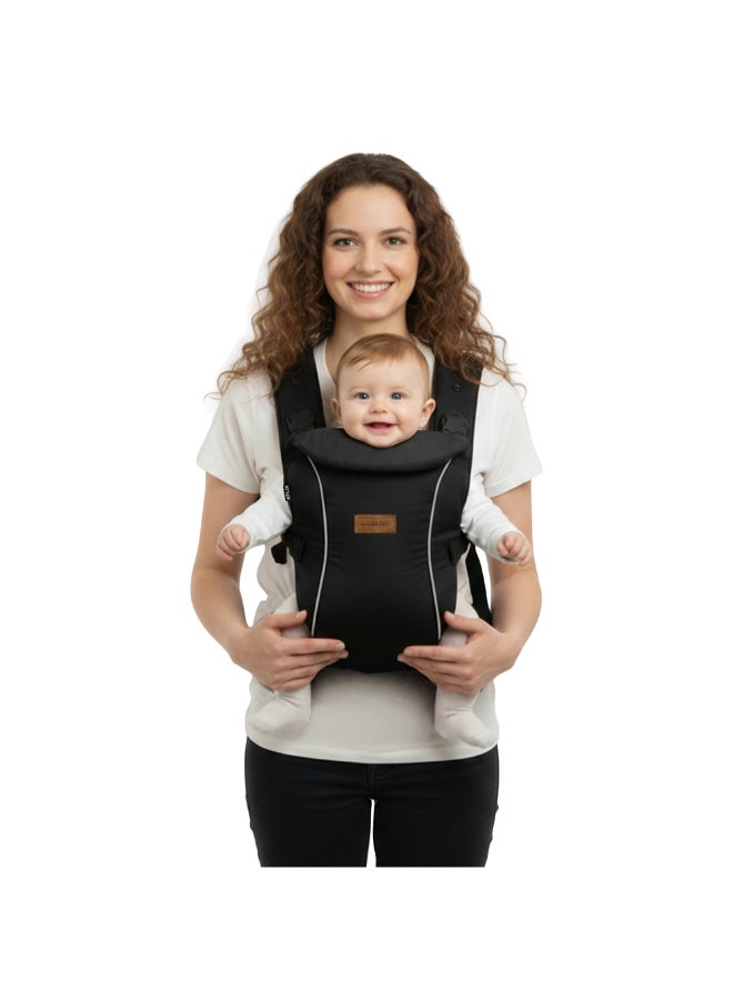 نيوبريز حمالة أطفال قابلة للتحويل والتعديل من أتلِكس بثلاث طرق لحمل الأطفال حديثي الولادة حتى عمر سنتين، مع دعم للرأس وغطاء خصوصية ومنشفة لعاب، لحمل الرضع من . إلى  كجم - Image 1