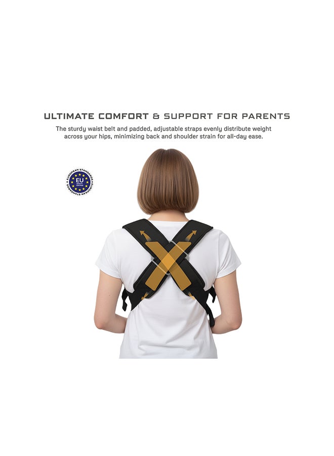 نيوبريز حمالة أطفال قابلة للتحويل والتعديل من أتلِكس بثلاث طرق لحمل الأطفال حديثي الولادة حتى عمر سنتين، مع دعم للرأس وغطاء خصوصية ومنشفة لعاب، لحمل الرضع من . إلى  كجم - Image 2