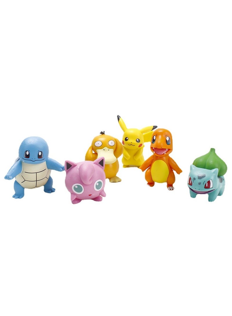 6 Piece Pokemon Pikachu Action Figure Toy Set,Ramadan gifts,Gifts for children,Eid al-Fitr gifts for children  - Image 1