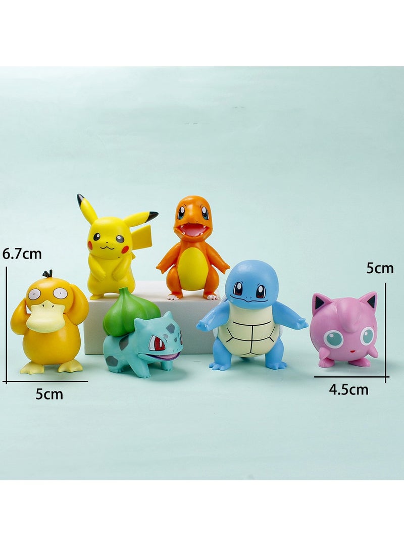 6 Piece Pokemon Pikachu Action Figure Toy Set,Ramadan gifts,Gifts for children,Eid al-Fitr gifts for children  - Image 3