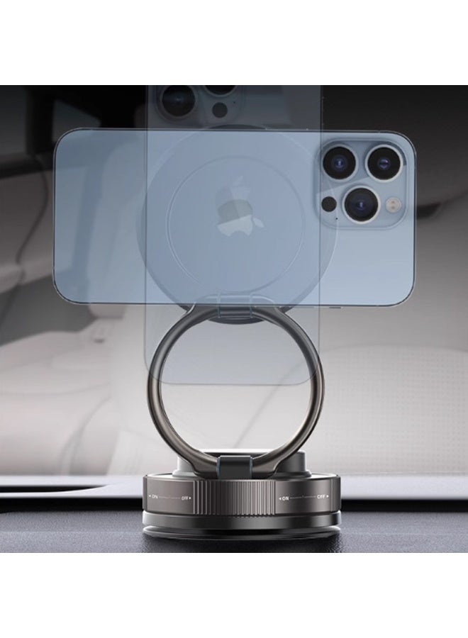 Vacuum Magnetic Phone Holder for Car, Portable Foldable Cell Phone Mount - Image 5