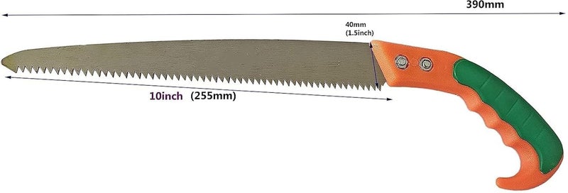 Inditrust New Professional Pruning Saw 12 inch Curved Blade 3 Edge Sharpen Teeth (2 Pc) - Image 3