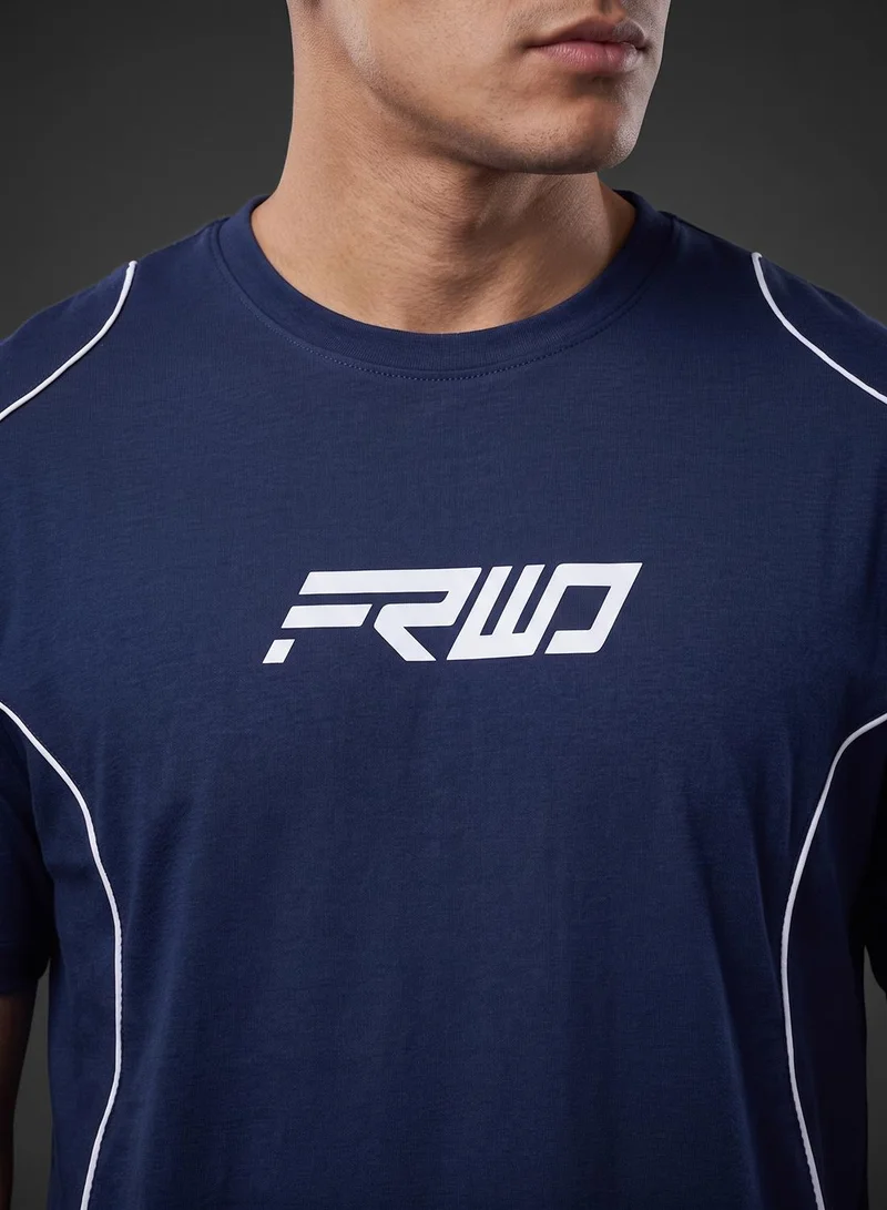 Frwd  T-Shirt With Piping And Frwd Logo for Men | Best Price UAE