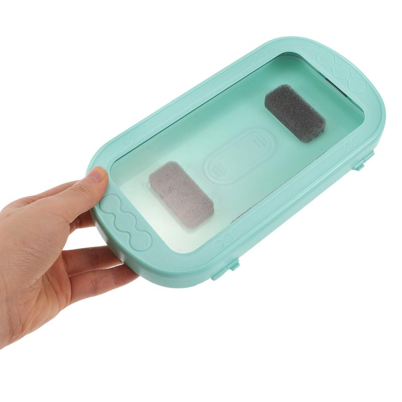 Waterproof Shower Phone Holder Touchscreen Wall Mounted No Drill Mint Green - Image 5